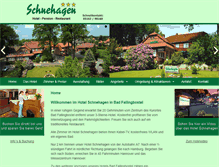 Tablet Screenshot of hotel-schnehagen.de